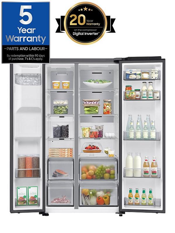 Samsung Series 7 RS70F66KCFEU 634-litre Smart American Fridge Freezer with Spacemax Technology - Black - Image 2